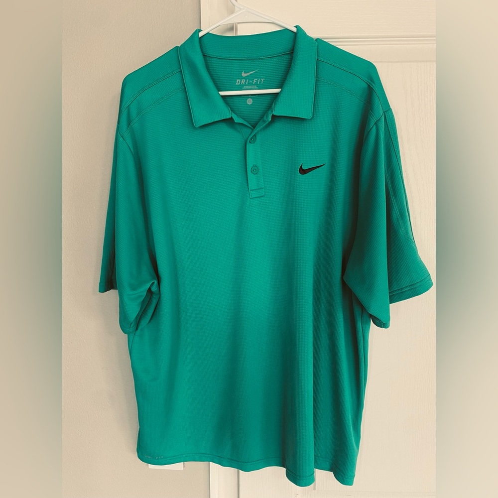 Nike Men’s Teal Green Dri-FIT Polo